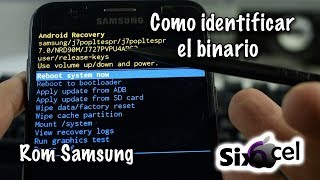 Como identificar el Binario Firmware Samsung [upl. by Gilbertine]