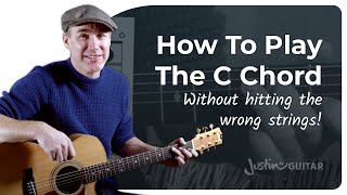 How to Play the C Chord  Guitar for Beginners [upl. by Meier]