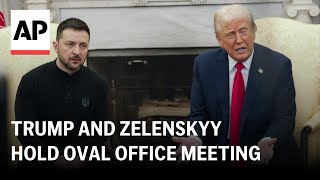 Trump and Zelenskyy hold Oval Office meeting [upl. by Acnairb]