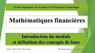 Introduction mathématique financière [upl. by Sila321]