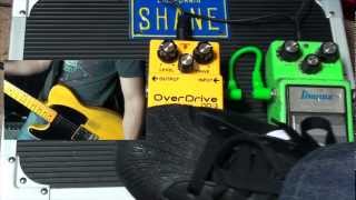 BOSS OD3 vs Ibanez Tubescreamer TS9 Pedal [upl. by Acireit]