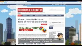 Helvetica Fonts CSS Override Tutorial by MakisTV [upl. by Tnomyar]