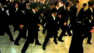 Chasidim dancing at a wedding in Israel [upl. by Hahnert]