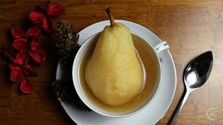 Easy and Simple Poached Pears Recipe  The Sweetest Journey [upl. by Ocirnor923]