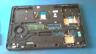 Dell Latitude E5470  E5570 Skylake Disassemble  Thermal paste changing [upl. by Tihw]