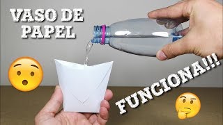 COMO HACER UN VASO DE PAPEL [upl. by Erimahs635]