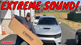 INSTALL amp COMPREHENSIVE REVIEW Charger 392 Scat Pack Corsa Performance Exhaust [upl. by Eilesor]