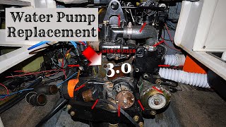 Mercruiser 30 water pump replacement [upl. by Leanard]