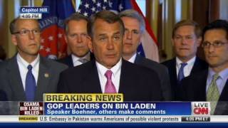 CNN Politicians react Bin Laden death important moment [upl. by Sheeran]