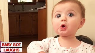 100 Surprised Baby Reactions  Try Not To Laugh Challenge [upl. by Aihsekal]