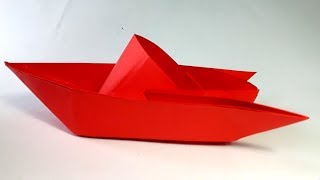 Como hacer un Barco de papel Origami  How to Make an Origami Paper Boat [upl. by Treboh224]