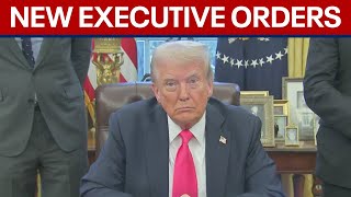 President Trump signs new executive orders [upl. by Timon]