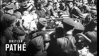 German Newsreel  Hitler Visiting Troops 1940 [upl. by Urian30]