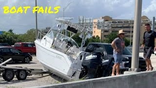 Trailer trashed  Boat Fails [upl. by Tfat508]