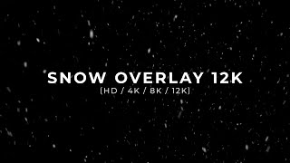 Snow Overlay HD  4K  8K  12K [upl. by Ailyn769]