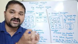 Allocation Methods  File Allocation Methods  Contiguous  linked  indexed  chain  os  files [upl. by Mcclimans]