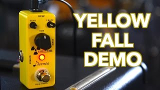 Donner Yellow Fall Delay Pedal Demo [upl. by Ennayram]