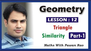 Similarity of Triangles in Hindi amp English  Problems amp Solutions  LESSON  12 Part  1 [upl. by Ardisi]