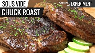 Sous Vide CHUCK ROAST Steak Experiment [upl. by Hedva]