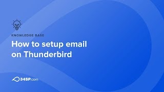 How to setup email on Thunderbird [upl. by Georgeta]