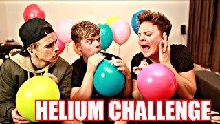 THE HELIUM CHALLENGE  ft ThatcherJoe amp Conor Maynard [upl. by Seften]