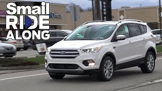 2018 Ford Escape Titanium  Review and Test Drive  Smail Ride Along [upl. by Adnamaa479]