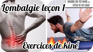 Lombalgie Exercices de kiné [upl. by Eeluj]