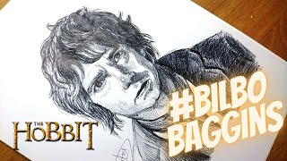 The Hobbit is the young BilboBaggins in Portrait Draw sketch [upl. by Baggott]