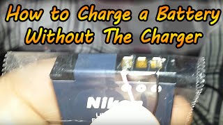 How to Charge a Battery Without a Charger  Charge Any Battery With Only a USB Cable [upl. by Ashjian]