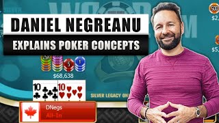 POKER CONCEPTS in Action Ranges Bluffs Bubble Play and getting All In [upl. by Namijneb]