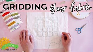 Gridding Your Cross Stitch Fabric  A Beginners Guide [upl. by Akineg122]