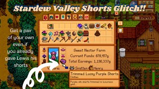 Stardew Valley Glitch  Lucky Purple Shorts Secret shorts [upl. by Aleak]