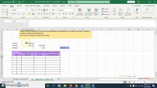 Tabla capitalización interés compuesto en excel [upl. by Valdemar]