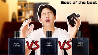 Bleu de Chanel EDT vs EDP vs Parfum｜小朋友才做選擇 我全部都要！ [upl. by Nivlem]