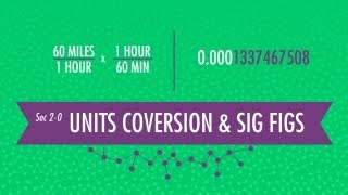 Unit Conversion amp Significant Figures Crash Course Chemistry 2 [upl. by Soo]