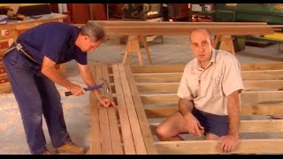 How to Build A Deck Part 4 Laying Boards [upl. by Aner478]