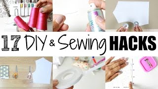 17 DIY amp Sewing Hacks  Tips [upl. by Eceinahs766]