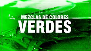 CÓMO HACER EL COLOR VERDE ✅ Mezclas de Colores Fácil 🎨 [upl. by Noryahs]