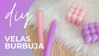 Como hacer VELAS VIRALES con este TUTORIAL  Bubbles CUBE DIY [upl. by Shanie358]