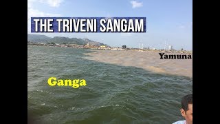 Triveni Sangam at Allahabad UttarPradesh  Full Vlog  Prayag Kumbh Mela  Ganga Yamuna Flow [upl. by Hunger389]