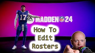 Madden NFL 24 ● How To Edit A Roster [upl. by Imar]