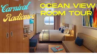 Carnival Radiance Ocean View Room Tour 1271 [upl. by Ayocat]