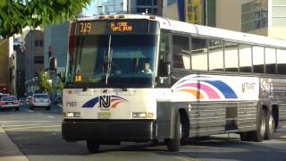 NJ Transit Bus 2007 MCI D4500CL Route 319 Express Bus 7187 at Atlantic City Terminal [upl. by Nagorb]