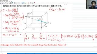 Moment of A Force About a Point  Statics of Rigid Bodies [upl. by Coad]