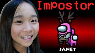 Janet was the Imposter EVERY ROUND  Among Us [upl. by Louis]