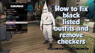 How To Fix BlackListed Items And Keep The Duffel Bags Checkboard Clothing Fix Gta 5 [upl. by Hsihsa]