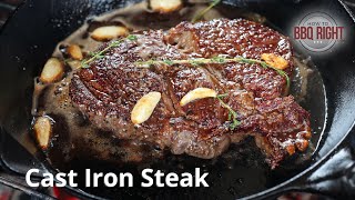 Cast Iron Steak Recipe [upl. by Marmawke]