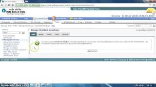 How to Add Other State Bank Accounts In Online Sbi [upl. by Aniuqahs]