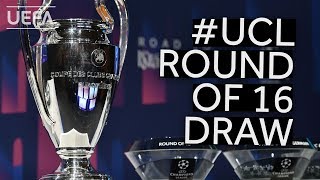 201920 UEFA Champions League Round of 16 Draw [upl. by Aenea]