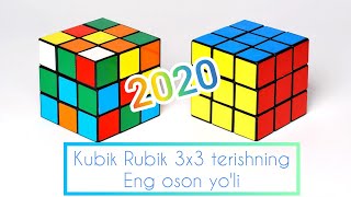 Kubik Rubik Yasash  Terish  3x3 eng oson usul  Formula [upl. by Alveta]